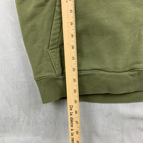 Mountain Hardwear Mens Sweater Small Green Hoodie Long Sleeve Big Logo Fleece - Picture 5 of 8